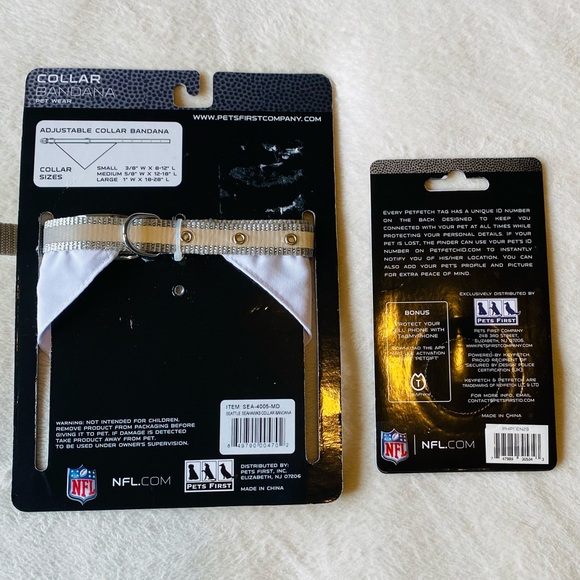 HP 🎉 NWT Seahawks Game Day Collar and ID Tags - Picture 2 of 4